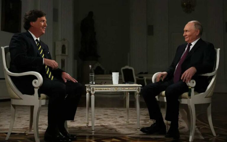 Tucker Carlson and putin